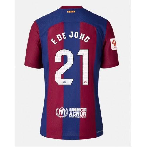 Moški Nogometni dresi Barcelona Frenkie de Jong #21 Domači 2023-24 Kratek Rokav